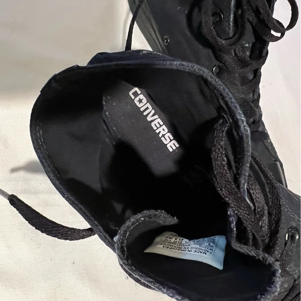 Black Converse High Top Sneakers - Picture 13 of 14